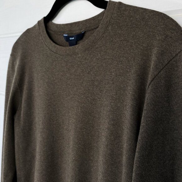 GAP XL L M Favorite TEE Brown 100% Cotton SOFT Warm COZY Long Sleeve Heavyweight - Picture 5 of 7